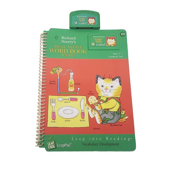 Leap Frog Richard Scarry's Leap Into Reading Vocab Book Leap Pad Cartridge - Picture 1 of 4